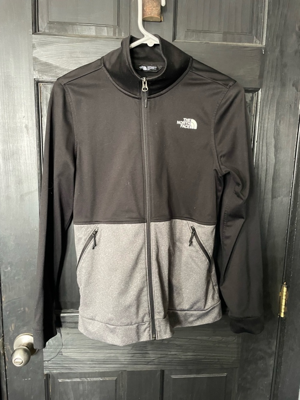 The North Face black  and Gray Full-Zip Jacket